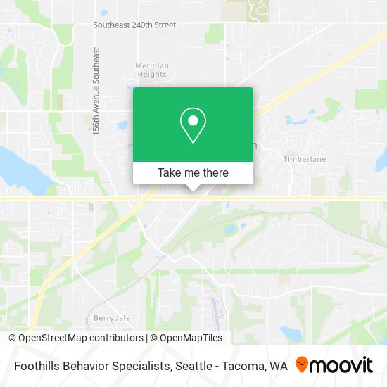 Foothills Behavior Specialists map