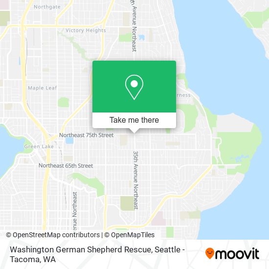 Washington German Shepherd Rescue map