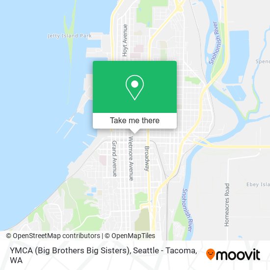 Mapa de YMCA (Big Brothers Big Sisters)