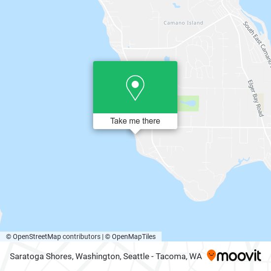 Saratoga Shores, Washington map