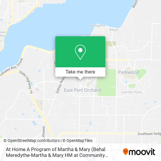 Mapa de At Home A Program of Martha & Mary (Behal Meredythe-Martha & Mary HM at Community Service)