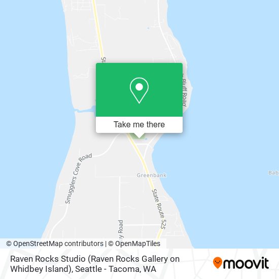 Mapa de Raven Rocks Studio (Raven Rocks Gallery on Whidbey Island)