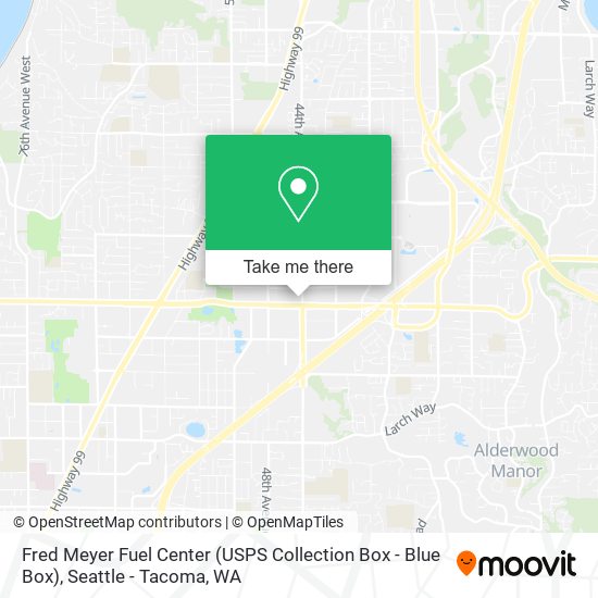 Mapa de Fred Meyer Fuel Center (USPS Collection Box - Blue Box)