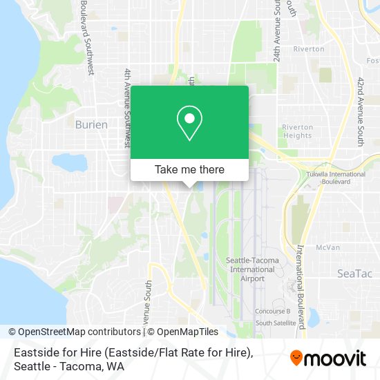 Eastside for Hire (Eastside / Flat Rate for Hire) map