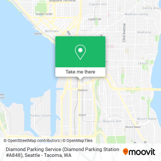 Mapa de Diamond Parking Service (Diamond Parking Station #A848)