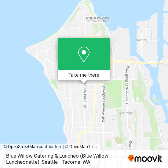 Mapa de Blue Willow Catering & Luncheo (Blue Willow Luncheonette)