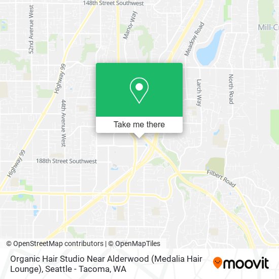 Organic Hair Studio Near Alderwood (Medalia Hair Lounge) map