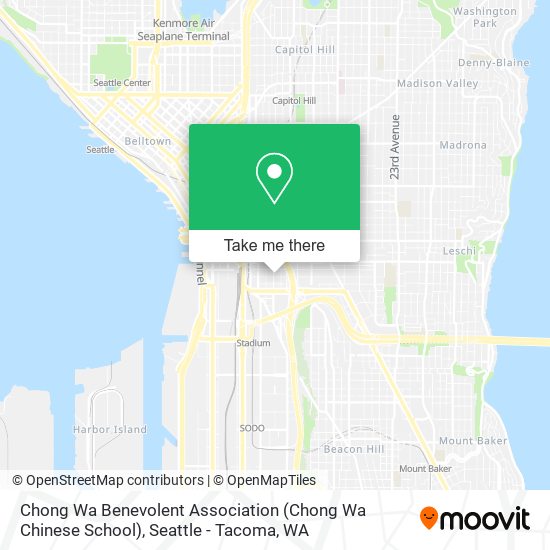 Mapa de Chong Wa Benevolent Association (Chong Wa Chinese School)