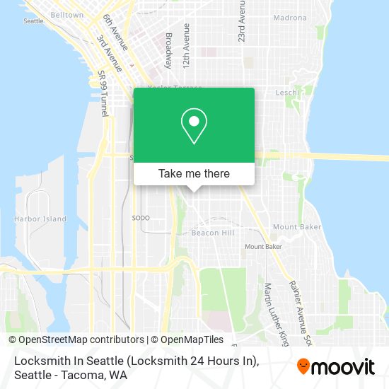 Mapa de Locksmith In Seattle (Locksmith 24 Hours In)