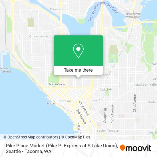 Pike Place Market (Pike Pl Express at S Lake Union) map