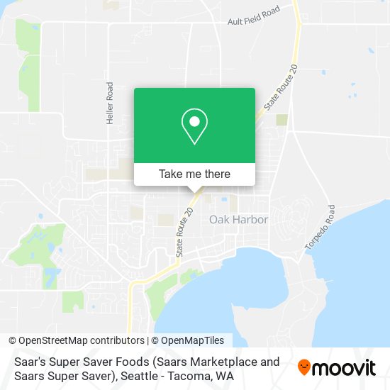 Mapa de Saar's Super Saver Foods (Saars Marketplace and Saars Super Saver)