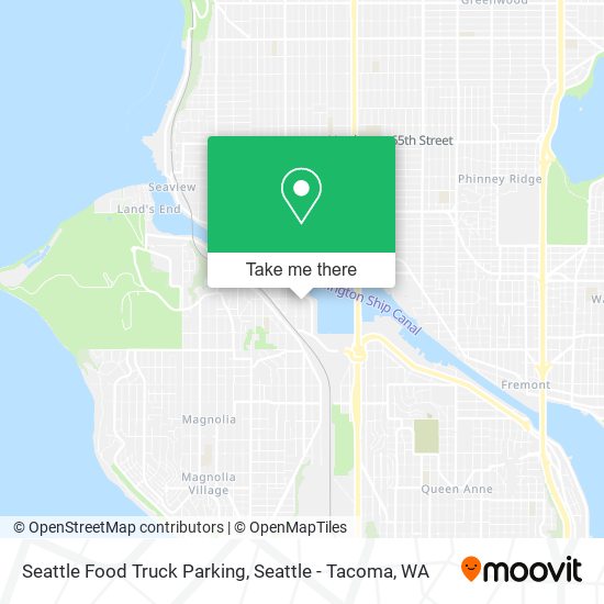 Mapa de Seattle Food Truck Parking