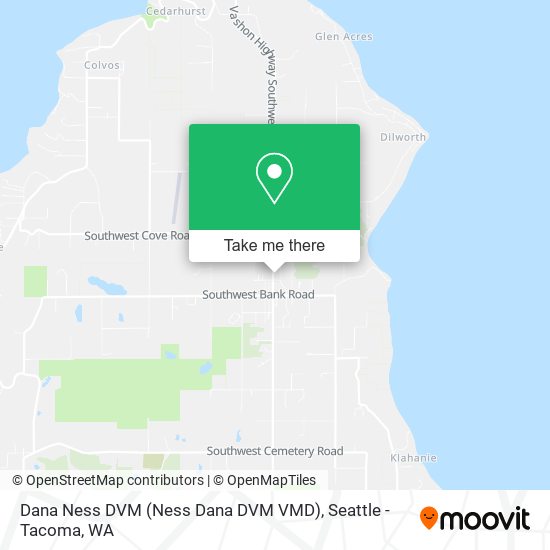 Dana Ness DVM map