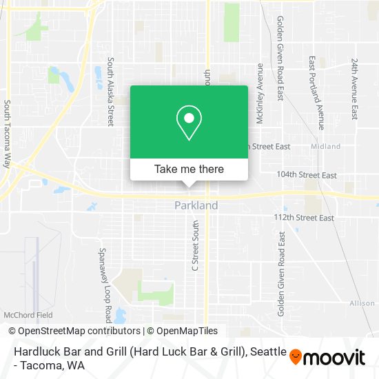 Mapa de Hardluck Bar and Grill (Hard Luck Bar & Grill)