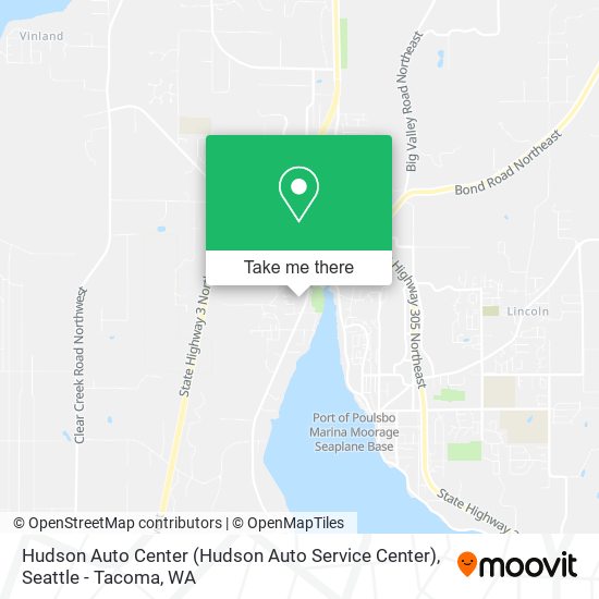Hudson Auto Center map