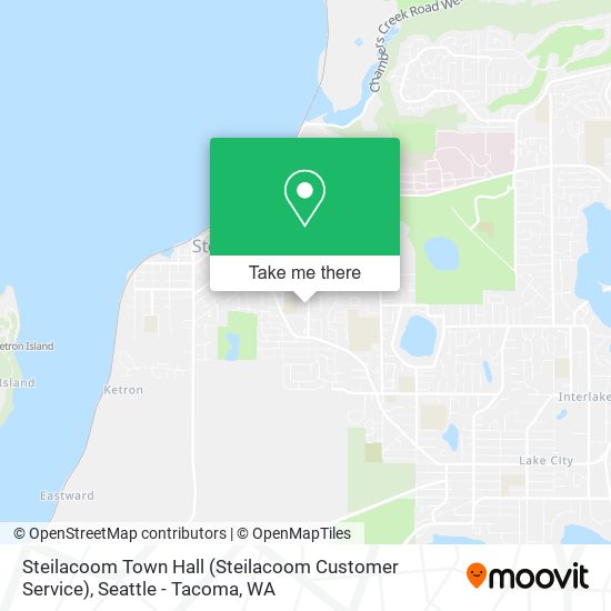 Steilacoom Town Hall (Steilacoom Customer Service) map