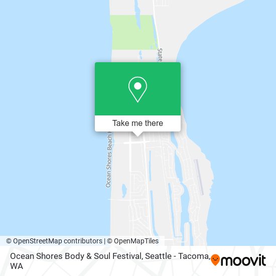 Mapa de Ocean Shores Body & Soul Festival