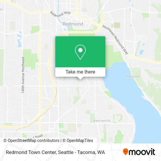 Redmond Town Center map