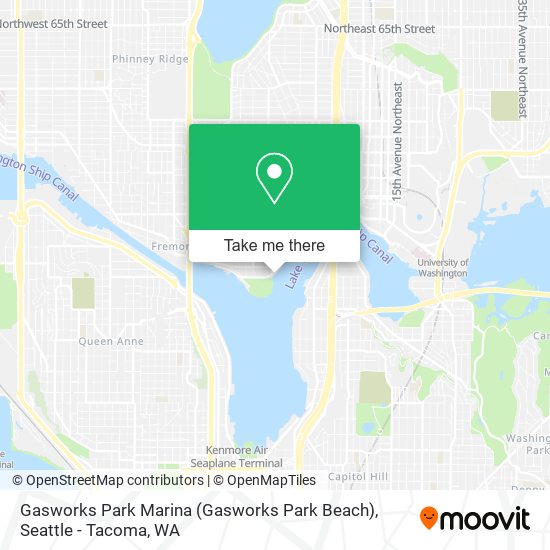 Mapa de Gasworks Park Marina (Gasworks Park Beach)