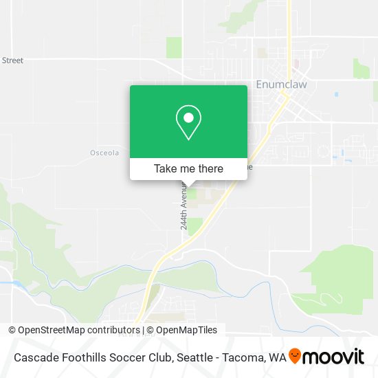 Cascade Foothills Soccer Club map