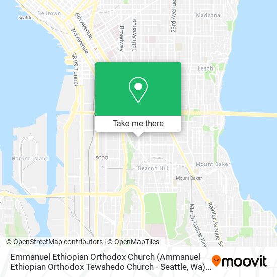 Mapa de Emmanuel Ethiopian Orthodox Church (Ammanuel Ethiopian Orthodox Tewahedo Church - Seattle, Wa)