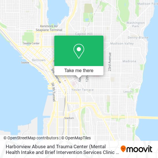 Harborview Abuse and Trauma Center map