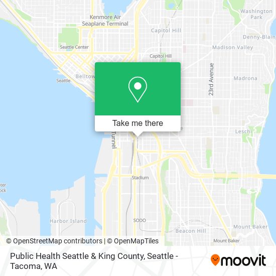 Public Health Seattle & King County map