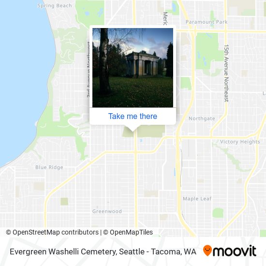 Mapa de Evergreen Washelli Cemetery