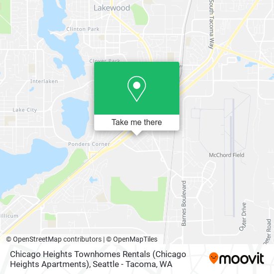 Mapa de Chicago Heights Townhomes Rentals (Chicago Heights Apartments)