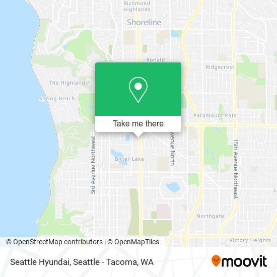 Mapa de Seattle Hyundai