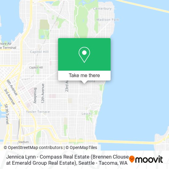 Mapa de Jennica Lynn - Compass Real Estate (Brennen Clouse at Emerald Group Real Estate)