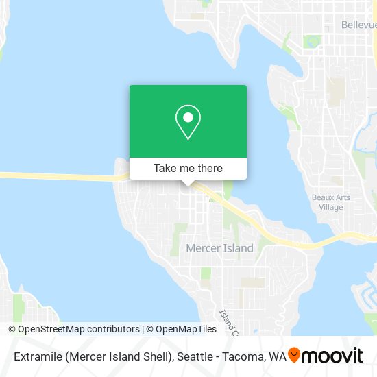 Mapa de Extramile (Mercer Island Shell)