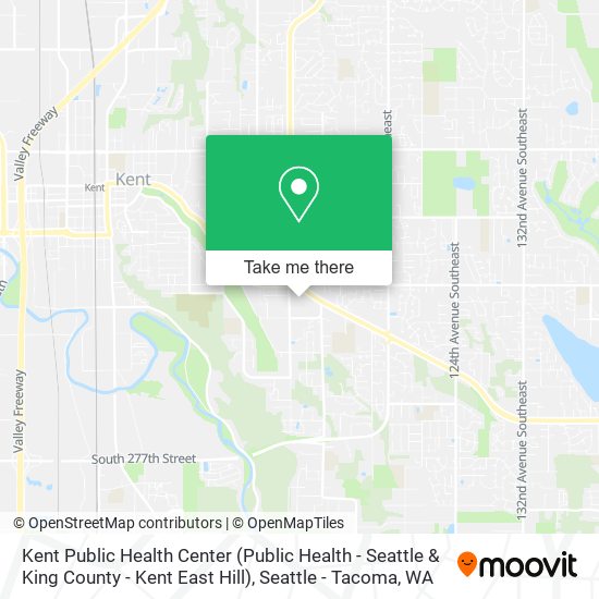 Kent Public Health Center (Public Health - Seattle & King County - Kent East Hill) map