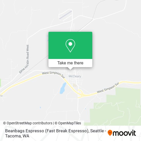Beanbags Espresso (Fast Break Espresso) map