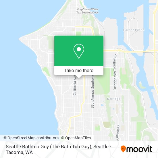 Seattle Bathtub Guy (The Bath Tub Guy) map