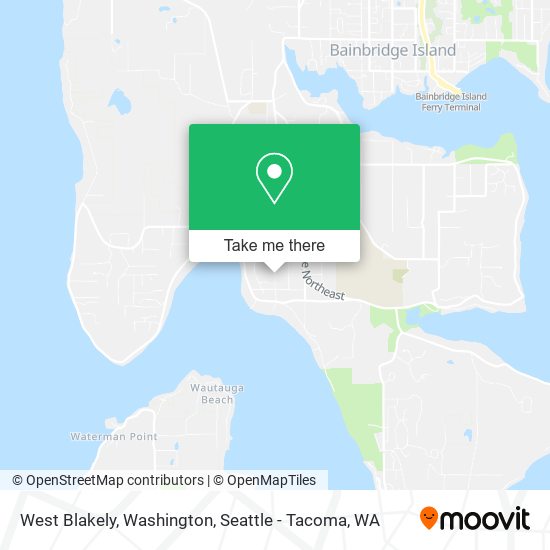 Mapa de West Blakely, Washington