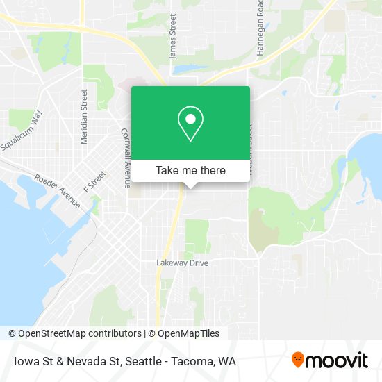 Iowa St & Nevada St map