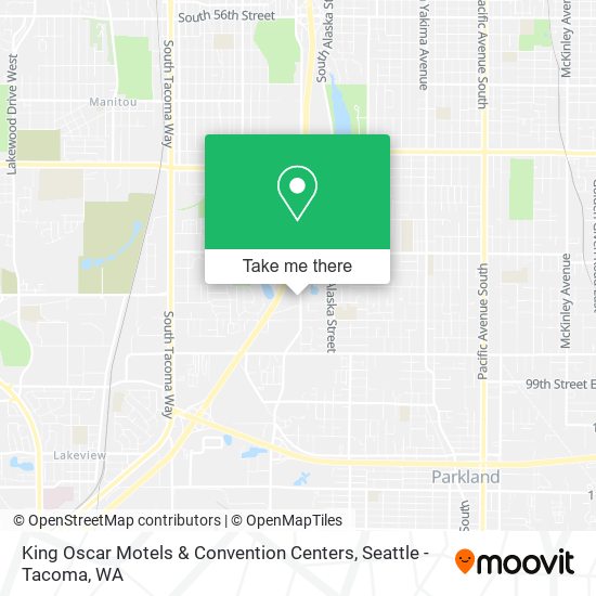Mapa de King Oscar Motels & Convention Centers