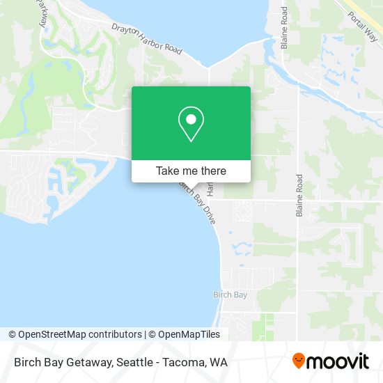 Birch Bay Getaway map