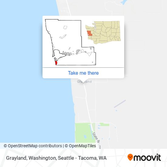 Grayland, Washington map