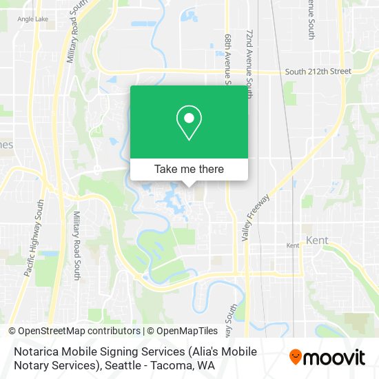 Mapa de Notarica Mobile Signing Services (Alia's Mobile Notary Services)