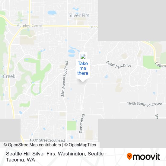 Mapa de Seattle Hill-Silver Firs, Washington