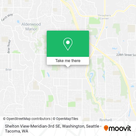 Mapa de Shelton View-Meridian-3rd SE, Washington