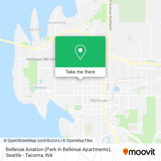 Mapa de Bellevue Aviation (Park in Bellevue Apartments)