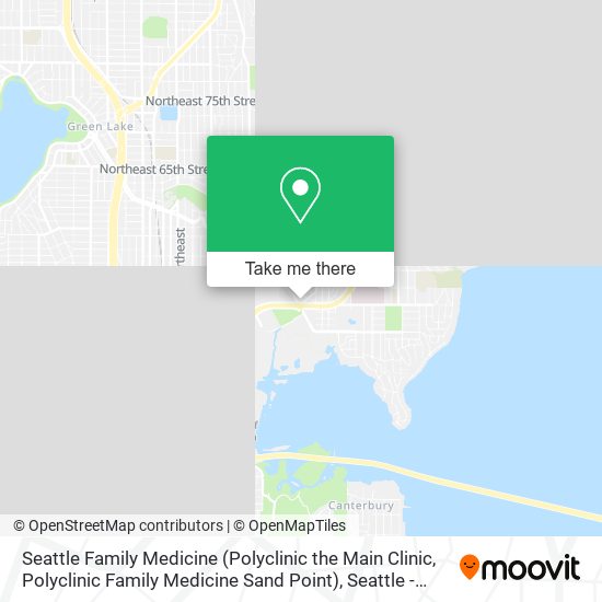 Seattle Family Medicine (Polyclinic the Main Clinic, Polyclinic Family Medicine Sand Point) map