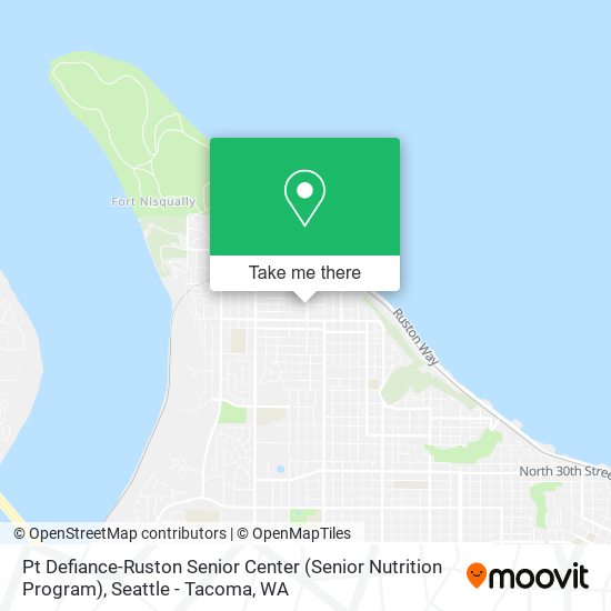 Pt Defiance-Ruston Senior Center (Senior Nutrition Program) map