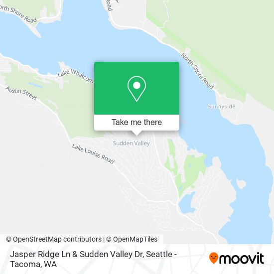 Jasper Ridge Ln & Sudden Valley Dr map