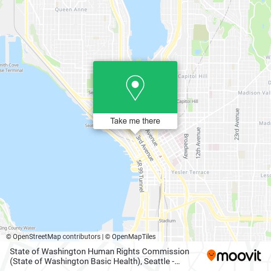 Mapa de State of Washington Human Rights Commission (State of Washington Basic Health)