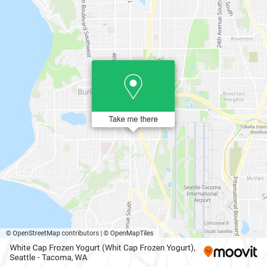 Mapa de White Cap Frozen Yogurt