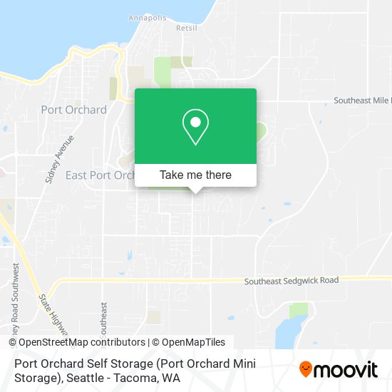 Port Orchard Self Storage map